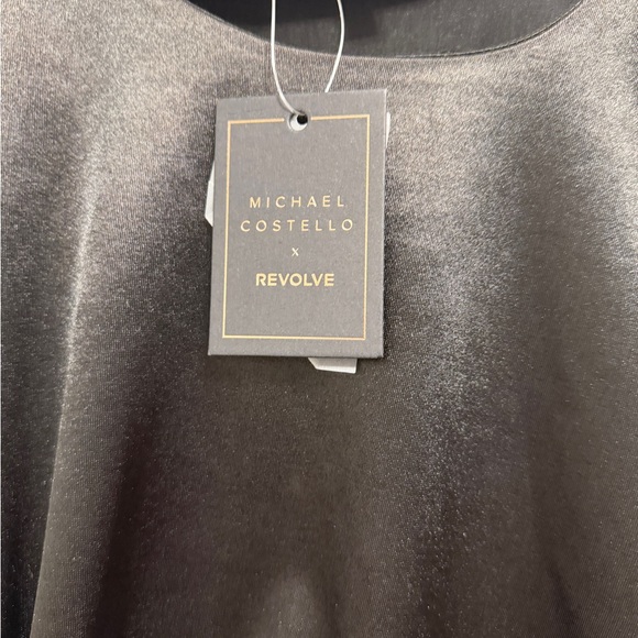 Michael Costello Asymmetrical Black Formal Dress with Side Detail‎ - Picture 2 of 6